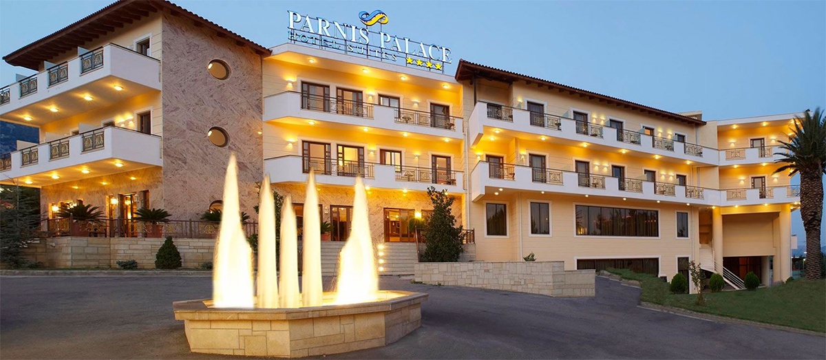 Ρουβίκωνας: Παρέμβαση στο ξενοδοχείο Parnis Palace Hotel Suites στις Αχαρνές