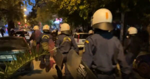 ΜΑΤ και Δράση στην επίθεση κατά της συγκέντρωσης στον μνημείο Γρηγορόπουλου