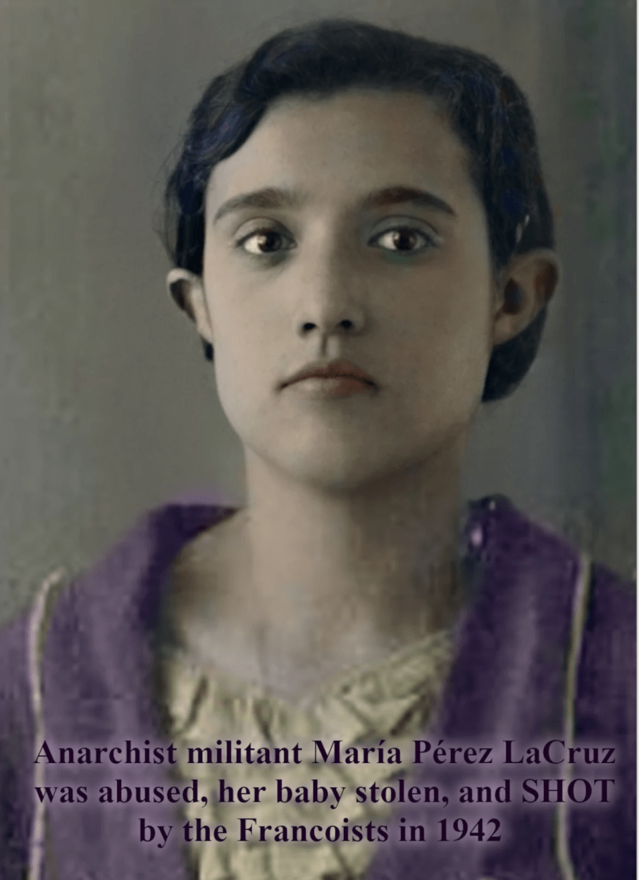 María Pérez LaCruz, αναρχική μαχήτρια της Σιδερένιας Φάλαγγας