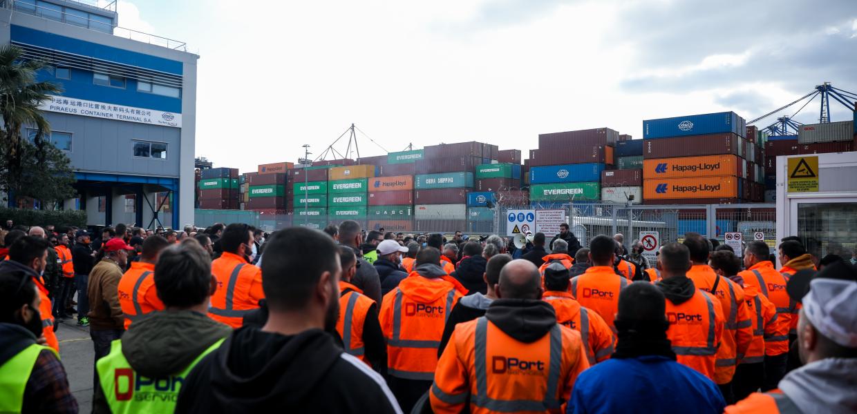 Οι εργαζόμενοι της COSCO συνεχίζουν με νέα 48ωρη απεργία, Παρασκευή – Σάββατο (5-6/11)