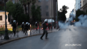 Διπλή επιθεση της αστυνομίας στα αναρχικα μπλοκ στην πορεία για το ναυάγιο της Πύλου 15/6/2023