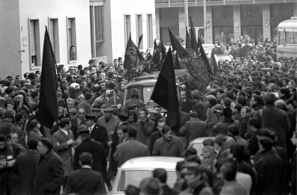 Κηδεία Πινέλλι Μιλάνο Ιταλία 20 Δεκέμβρη 1969