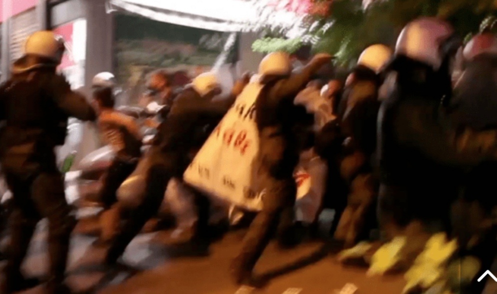 Για την κρατική καταστολή στη χθεσινή
