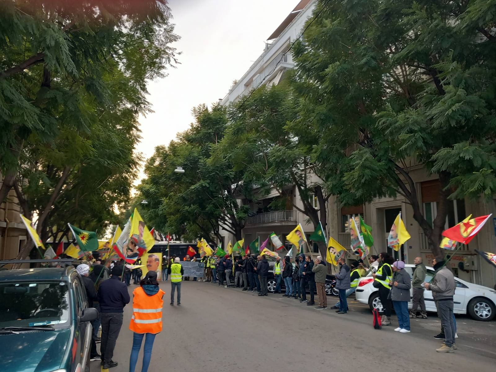 Αθήνα, πορεία από το Λαύριο στην τουρκική πρεσβεία στο κέντρο της Αθήνας για την απελευθέρωση του Abdullah Öcalan