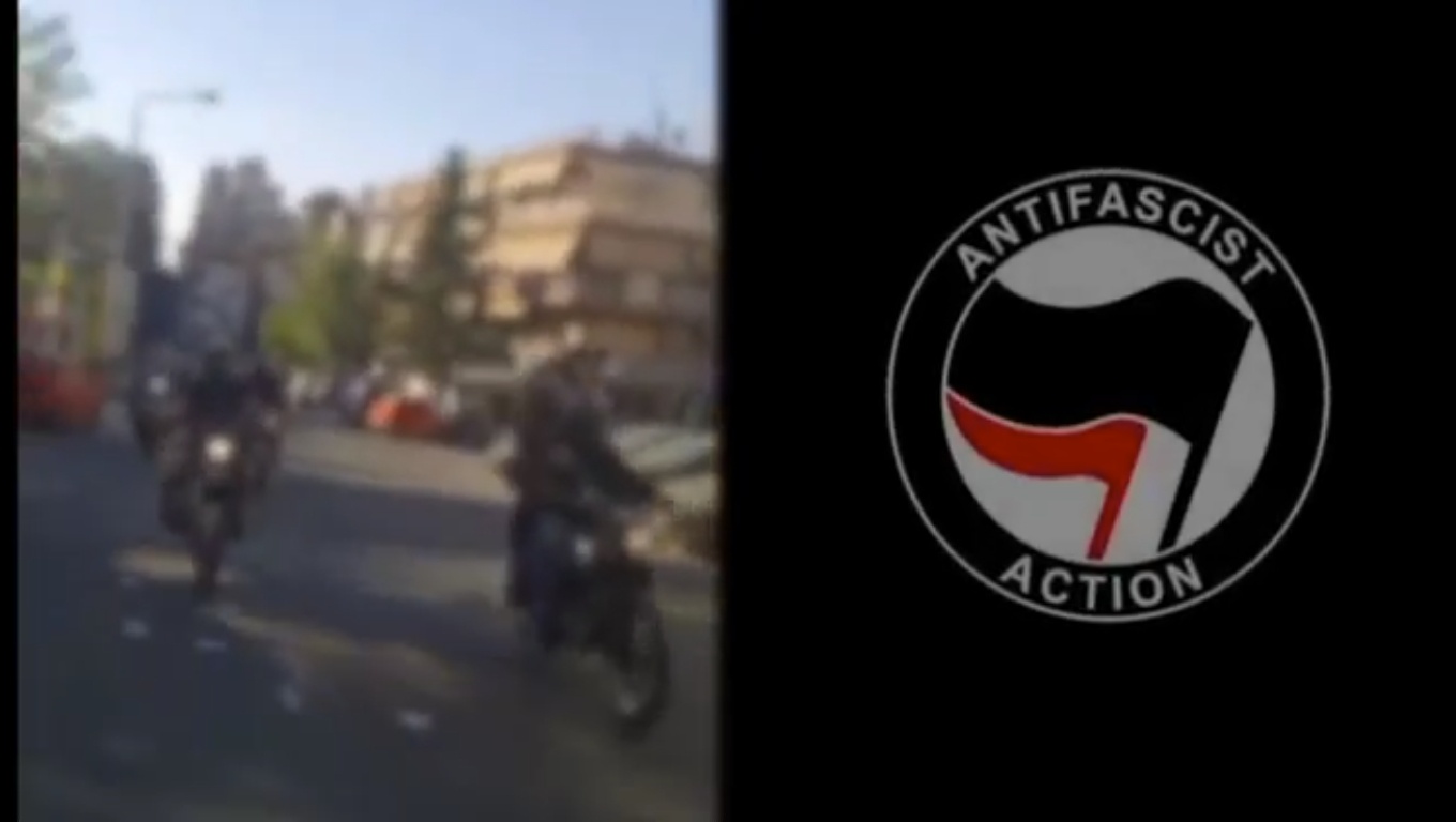 antifa motorcade thessaloniki