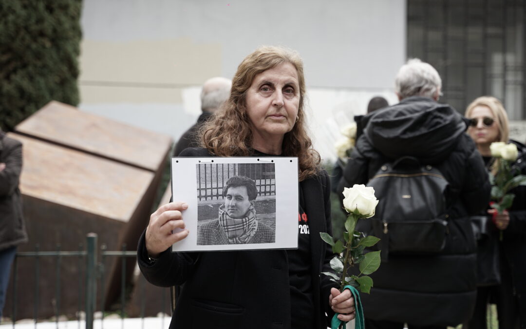 Εκδήλωση μνήμης και τιμής στο μνημείο των θυμάτων των Τεμπών στο ΑΠΘ