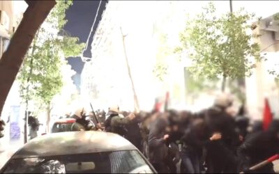Η στιγμή της δολοφονικής επίθεσης των ΜΑΤ στην πορεία για τον Κυριάκο Ξυμητήρη (από 2 κάμερες)