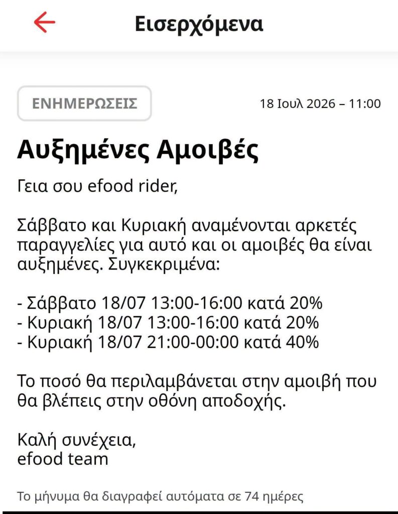 Στάση εργασίας από τους διανομείς κατά τη διάρκεια του τελικού του Μουντιάλ